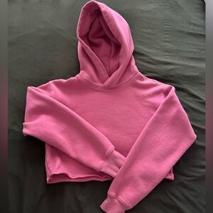 TNA, S, pink cropped hoodie